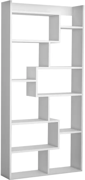 FUNZI LIVING Kuttap Bücherregal - weißes Melamin