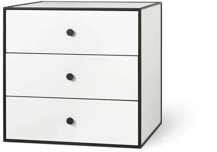 Audo Frame 49 Mit 3 Schubladen 42X49X49 Weiß