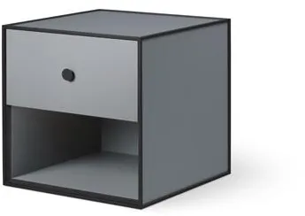 Audo Frame 35 Mit 1 Schublade 35X35X35 Dunkelgrau