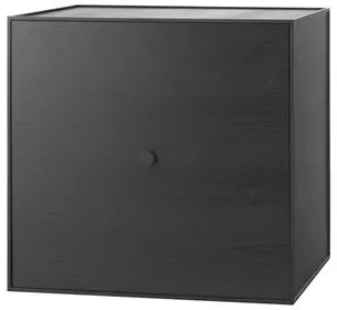 Audo Frame 49 Mit Tür und Regal 42X49X49 Schwarze Esche