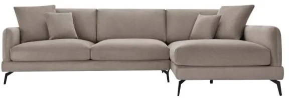 Furnhouse Maggie rechtsseitig Stoff hellbraun 293x165x98cm